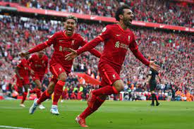 Liverpool player celebrating